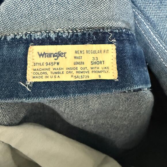 Lot of 2 Wrangler Mens Denim Jeans 33 Short Regular Fit Western Rodeo Cowboy - Picture 4 of 12